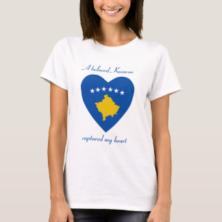 Kosovo Flag Sweetheart T-Shirt