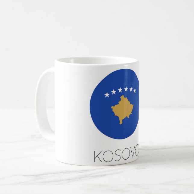 Kosovo Flag Travel Mug (Front Left)