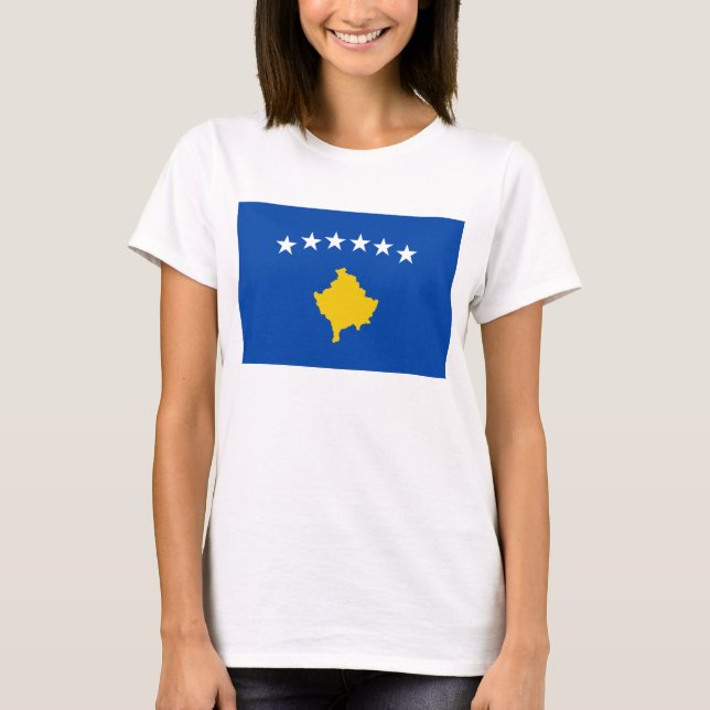 Kosovo Flag x Map T-Shirt (Front)