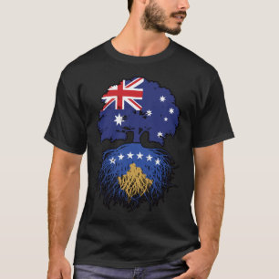 Kosovo Kosovar Australian Australia Tree Roots T-Shirt