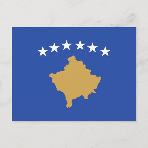 Kosovo  Kosovar Flag Postcard