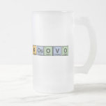 Kosovo made of Elements Frosted Glass Beer Mug