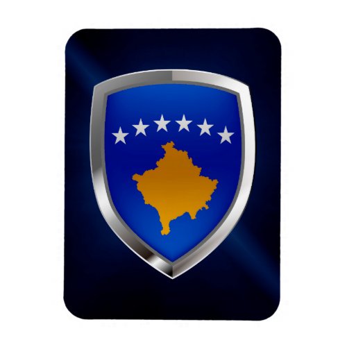 Kosovo Metallic Emblem Magnet