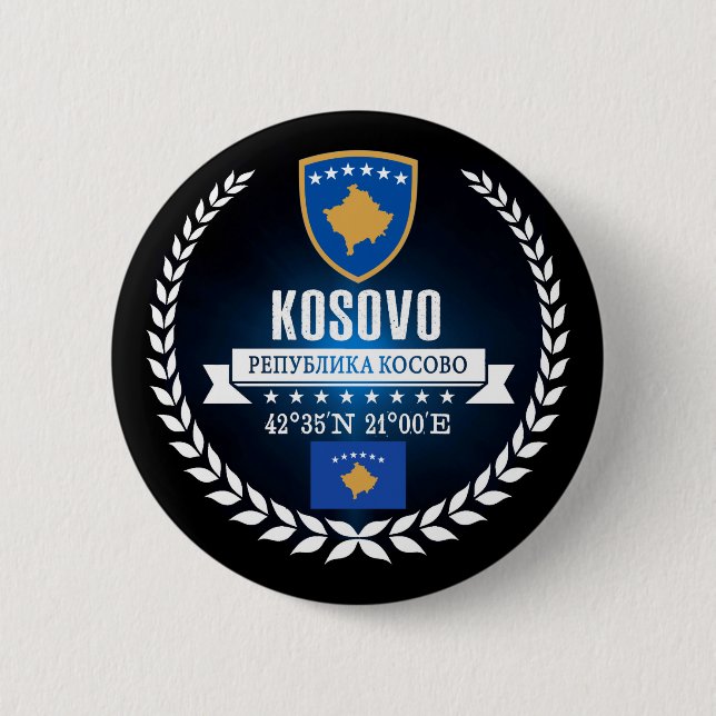 Kosovo Pinback Button (Front)