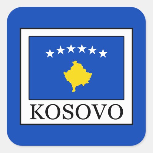 Kosovo Square Sticker