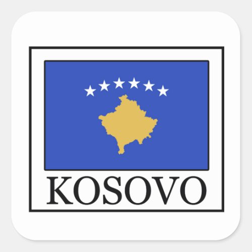 Kosovo Square Sticker