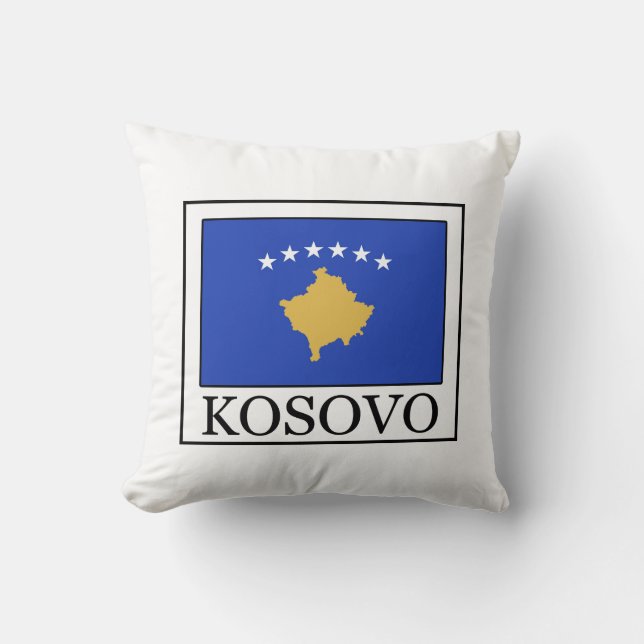 Kosovo Throw Pillow (Front)
