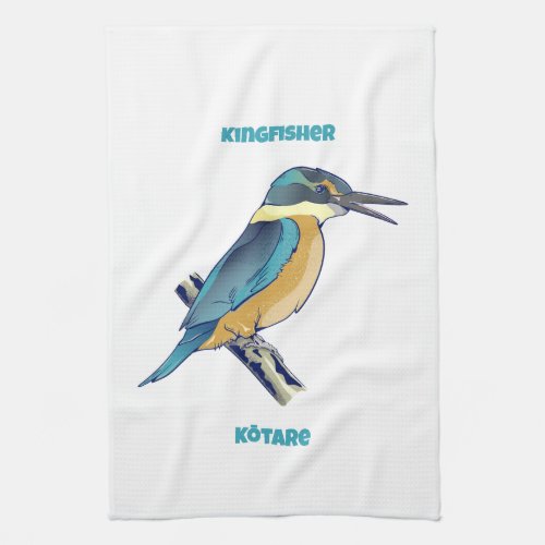 Kotare Kingfisher NZ BIRD Kitchen Towel