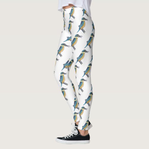 Kotare Kingfisher NZ BIRD Leggings