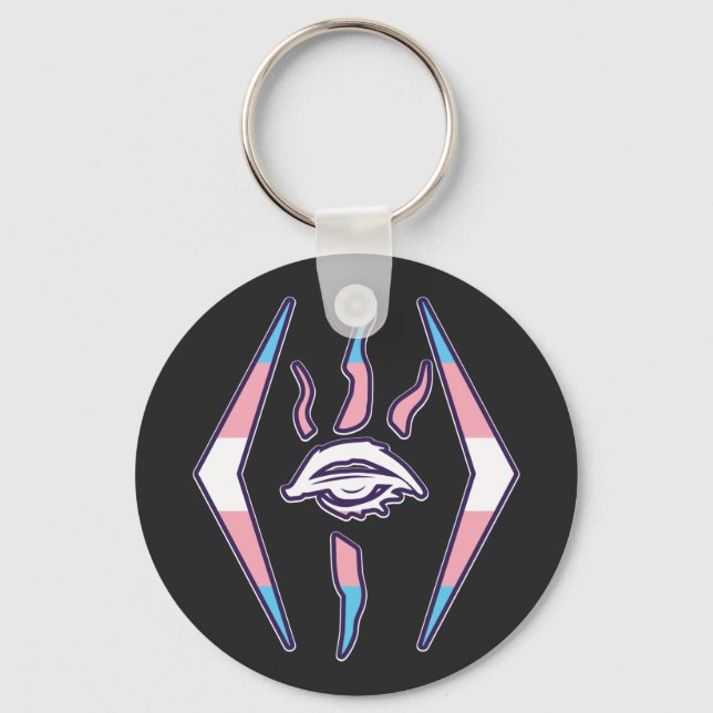 KOTD Transgender Pride logo Keychain (Front)