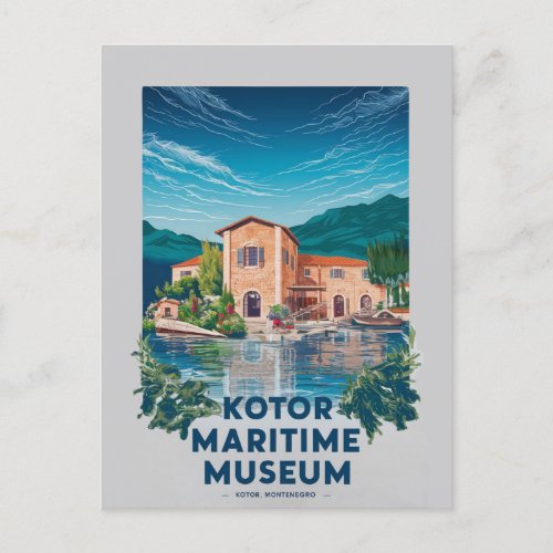 Kotor Maritime Museum Postcard Travel 