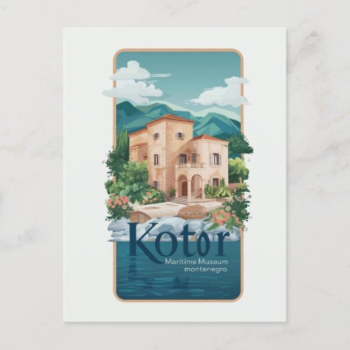Kotor Maritime Museum Postcard Travel Histor