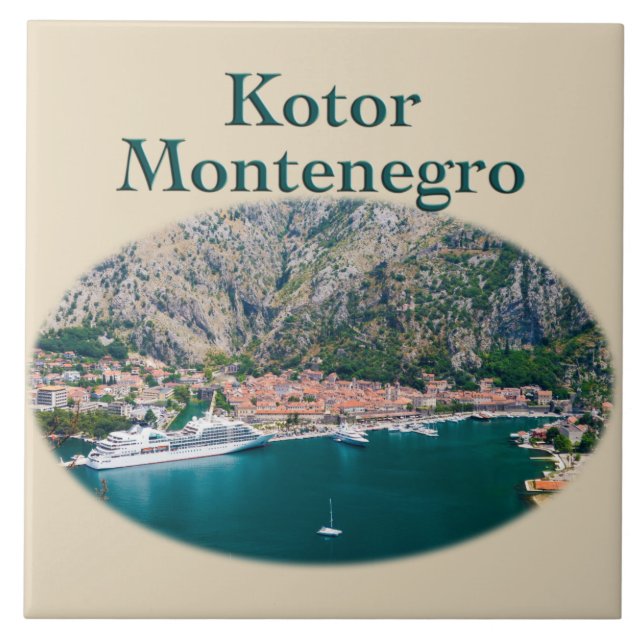 Kotor, Montenegro: Stari Grad Ceramic Tile (Front)