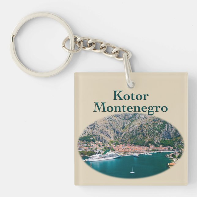 Kotor, Montenegro: Stari Grad Keychain (Front)