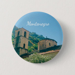 Kotor, Montenegro - Travel Souvenir Button