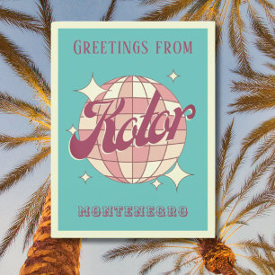 Kotor Montenegro vacation Retro Vintage Postcard