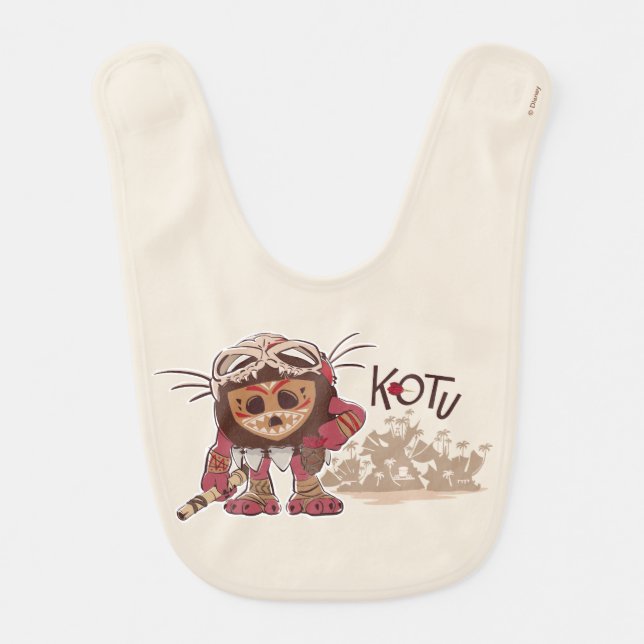 Kotu the Kakamora Baby Bib (Front)