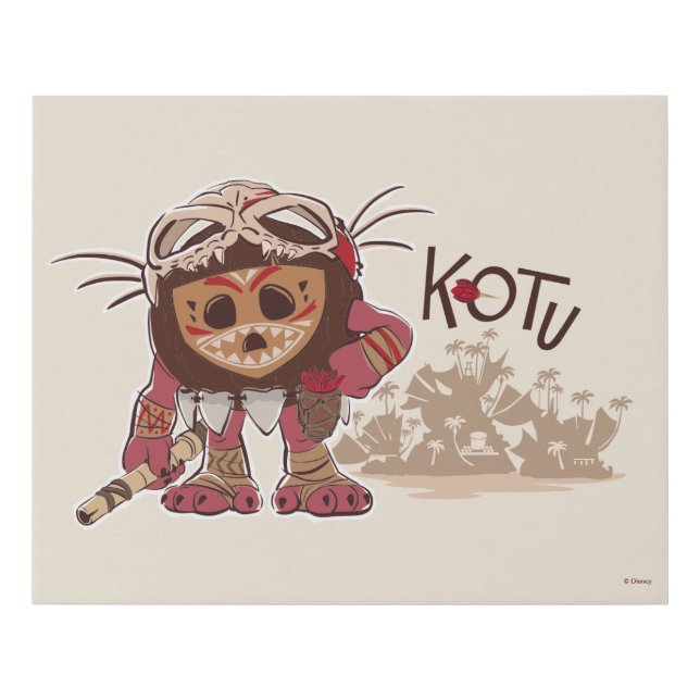 Kotu the Kakamora Faux Canvas Print (Front)