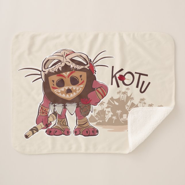 Kotu the Kakamora Sherpa Blanket (Front (Horizontal))