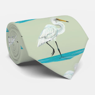 Kotuku White heron Neck Tie