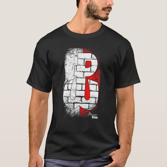 Kotwica Polska Walczaca Polish War Symbol Polish H T-Shirt (Front)