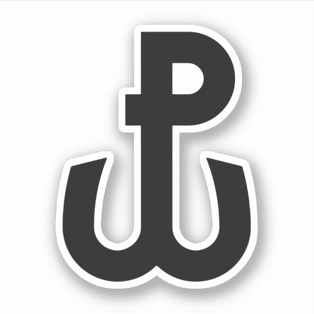 Kotwica Symbol Sticker (Front)