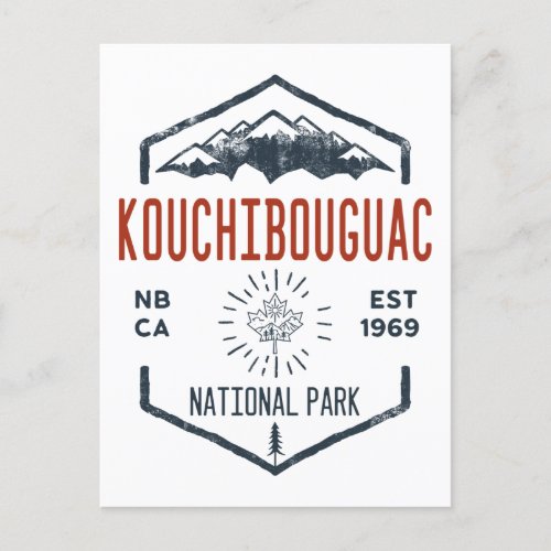 Kouchibouguac National Park Canada Distressed Postcard