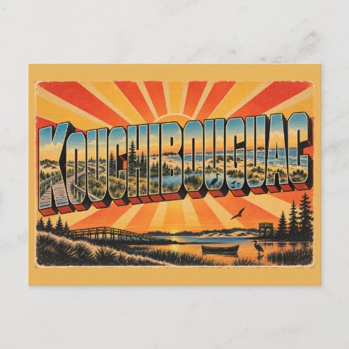 Kouchibouguac NB Dunes Boardwalk Acadian Forest Ar Postcard
