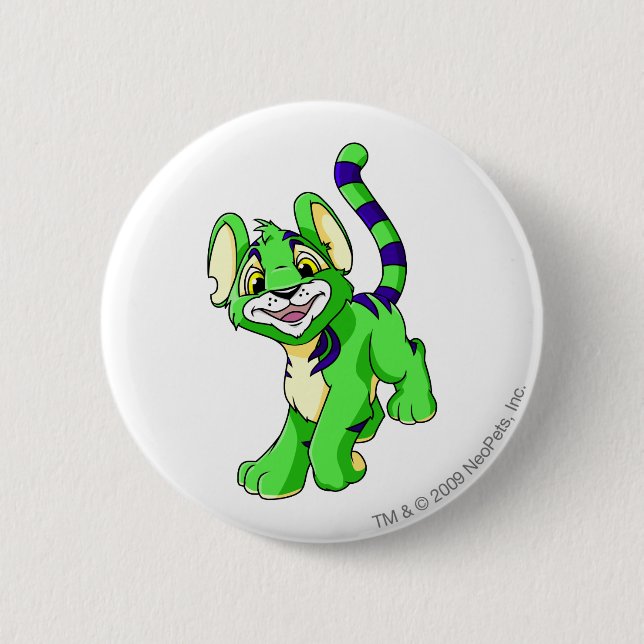 Kougra Green Button (Front)