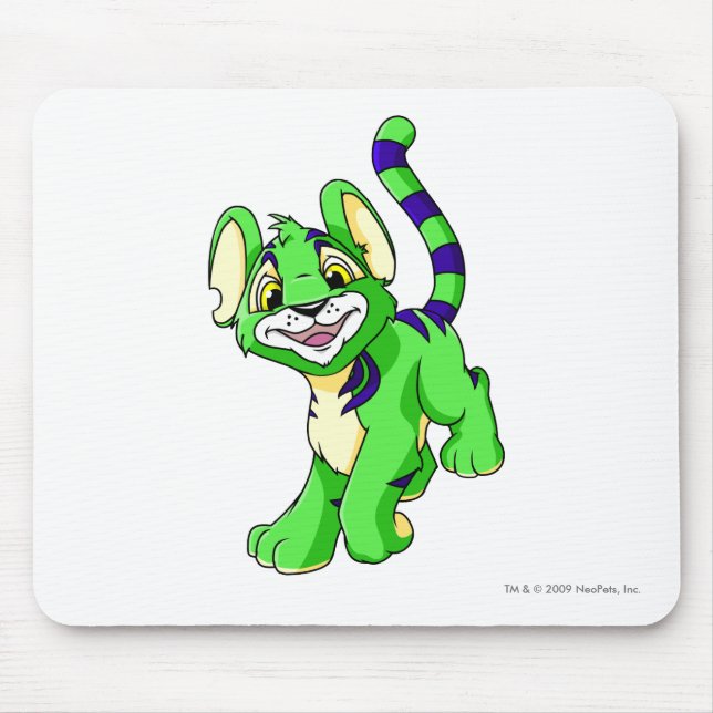 Kougra Green Mouse Pad (Front)