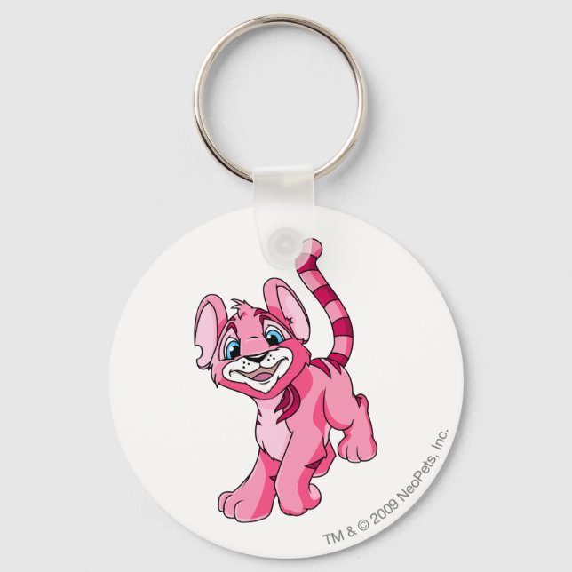 Kougra Pink Keychain (Front)