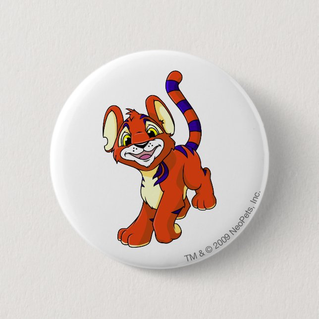 Kougra Red Pinback Button (Front)