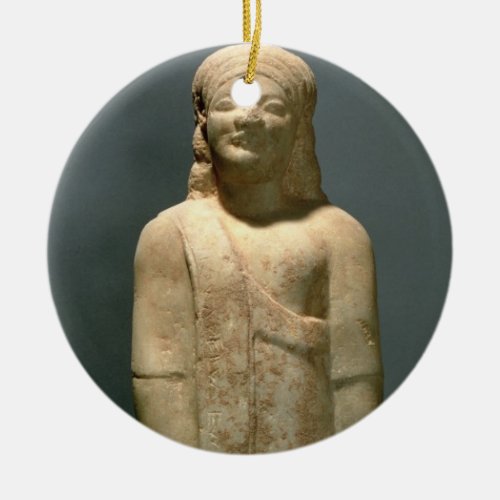 Kouros Dionysermos Greek Archaic Period c600 B Ceramic Ornament