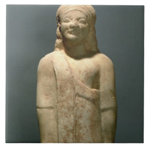 Kouros Dionysermos, Greek, Archaic Period, c.600 B Tile