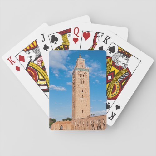 Koutoubia Mosque _ Marrakech Morocco Poker Cards