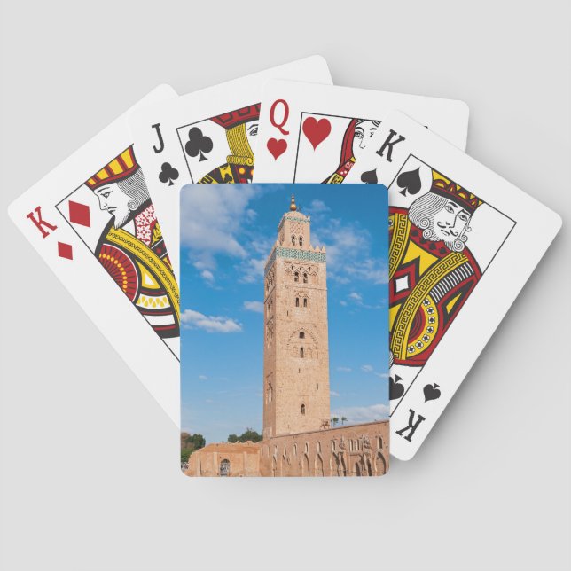 Koutoubia Mosque - Marrakech, Morocco Poker Cards (Back)