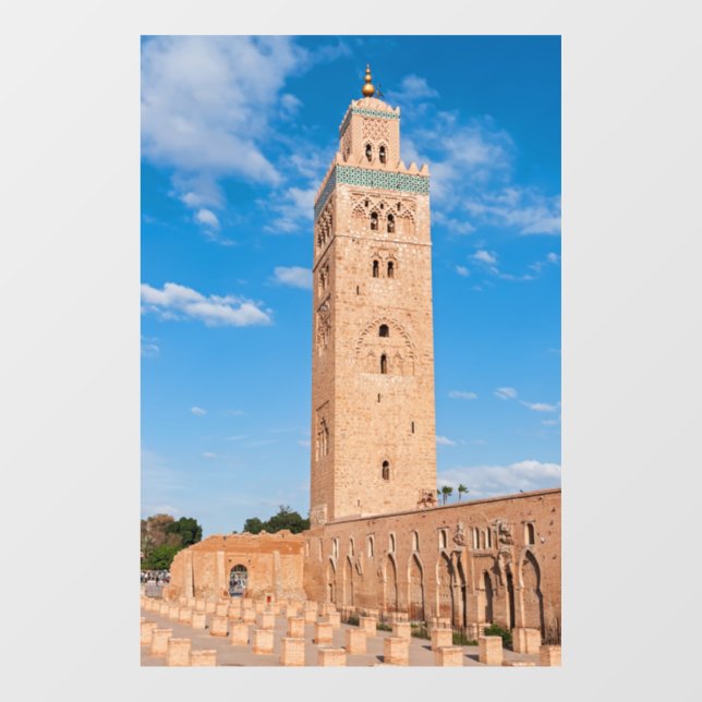 Koutoubia Mosque - Marrakech, Morocco Window Cling (Sheet)