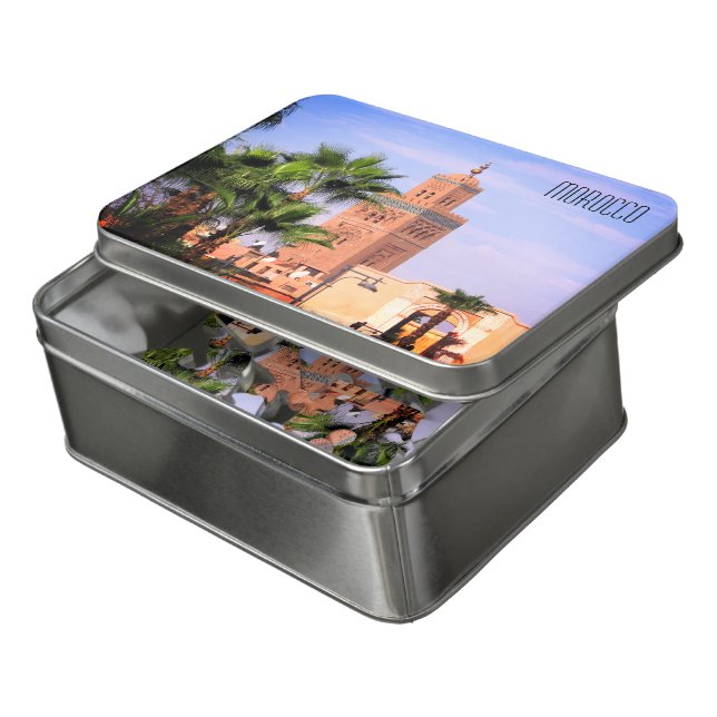 koutoubia mosque morocco jigsaw puzzle (Lid Open)