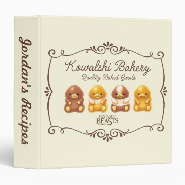 Kowalski Bakery - Baby Nifflers 3 Ring Binder (Front/Spine)