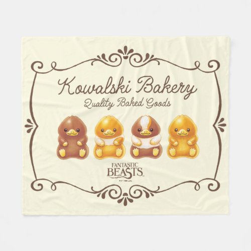 Kowalski Bakery _ Baby Nifflers Fleece Blanket