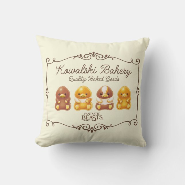 Kowalski Bakery - Baby Nifflers Throw Pillow (Front)