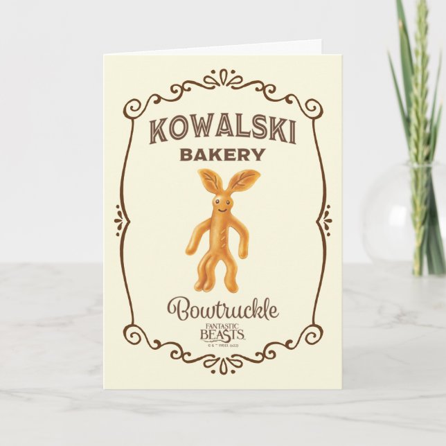 Kowalski Bakery - Bowtruckle Card (Front)