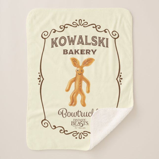 Kowalski Bakery - Bowtruckle Sherpa Blanket (Front)