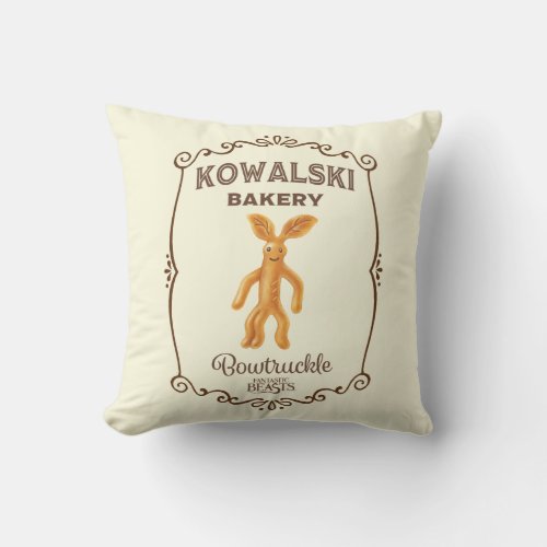Kowalski Bakery _ Bowtruckle Throw Pillow