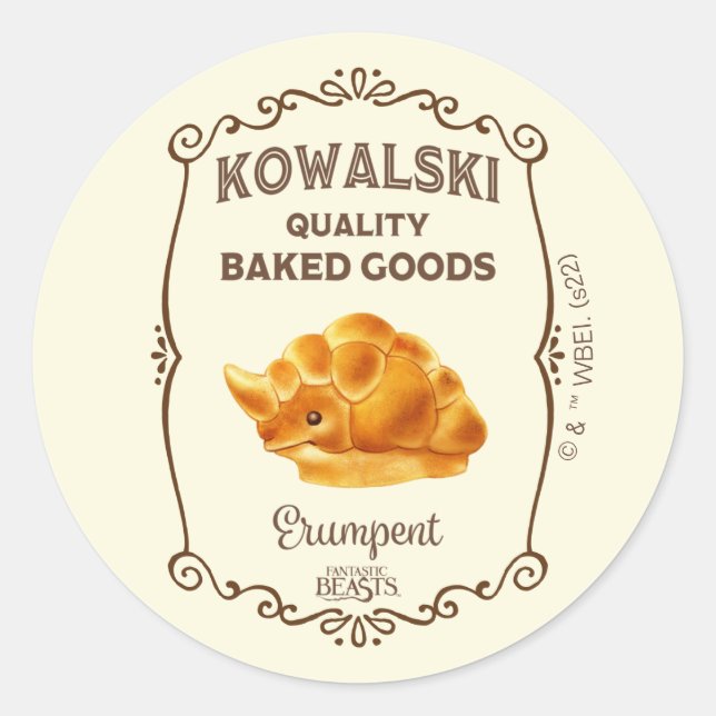 Kowalski Bakery - Erumpent Classic Round Sticker (Front)