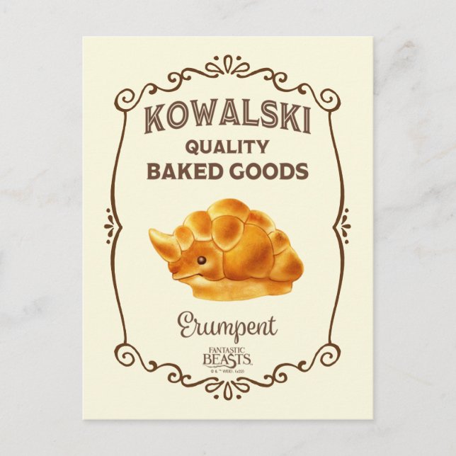 Kowalski Bakery - Erumpent Postcard (Front)