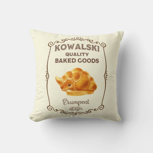 Kowalski Bakery _ Erumpent Throw Pillow