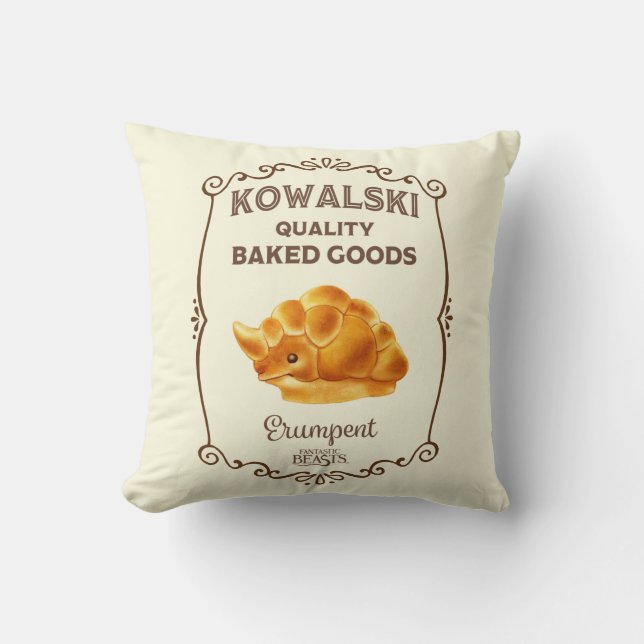 Kowalski Bakery - Erumpent Throw Pillow (Front)