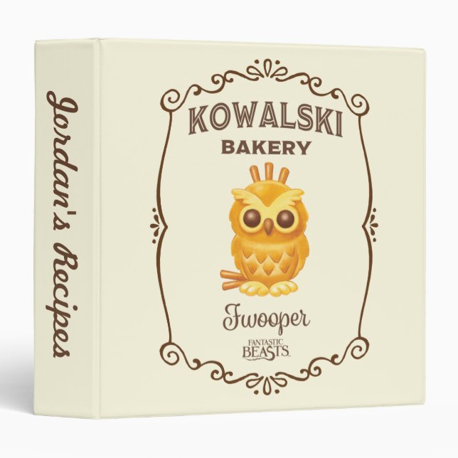 Kowalski Bakery Fwooper 3 Ring Binder (Front/Spine)