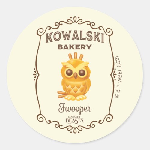 Kowalski Bakery Fwooper Classic Round Sticker